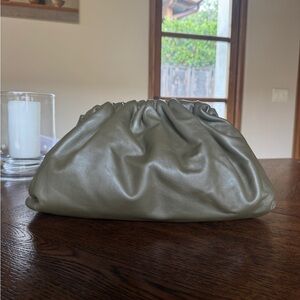 Bottega Veneta Sage Green pouch calfskin